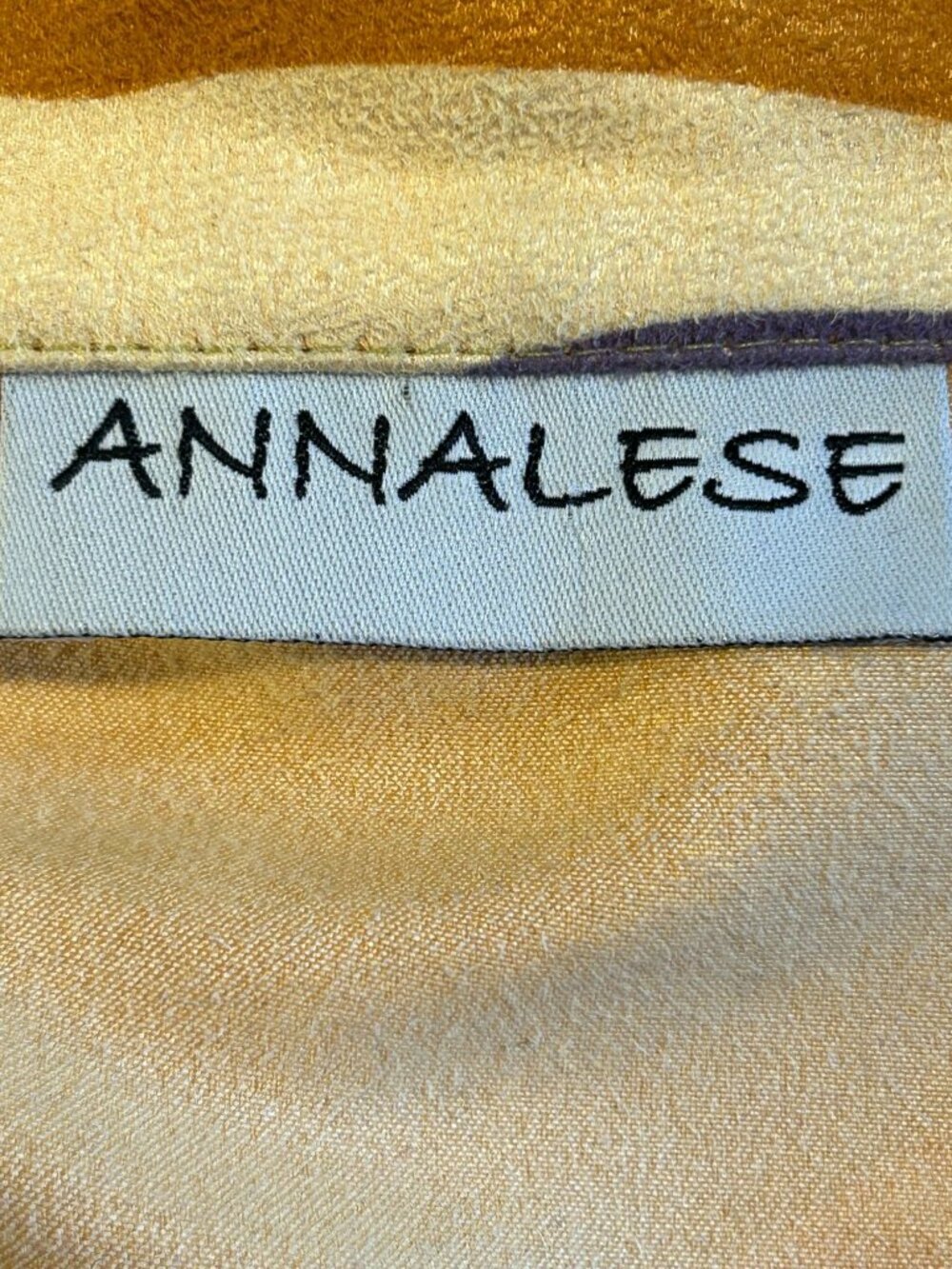 Vintage Annalese Multicolor Wave Print Jacket With Lace-Up Front & Tailored Fit - Picture 6 of 8